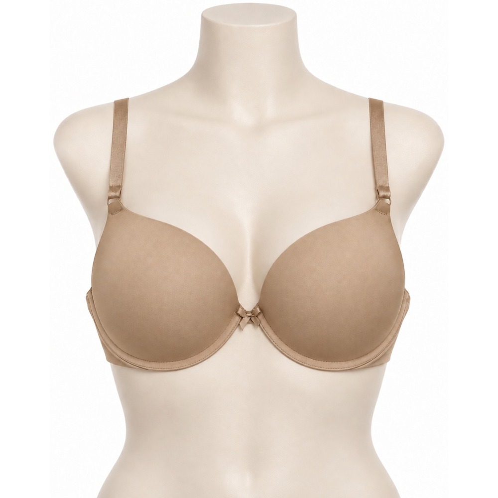 Victoria's Secret 36C Push-Up Bra Tan Nude Padded Underwire Basic Classic